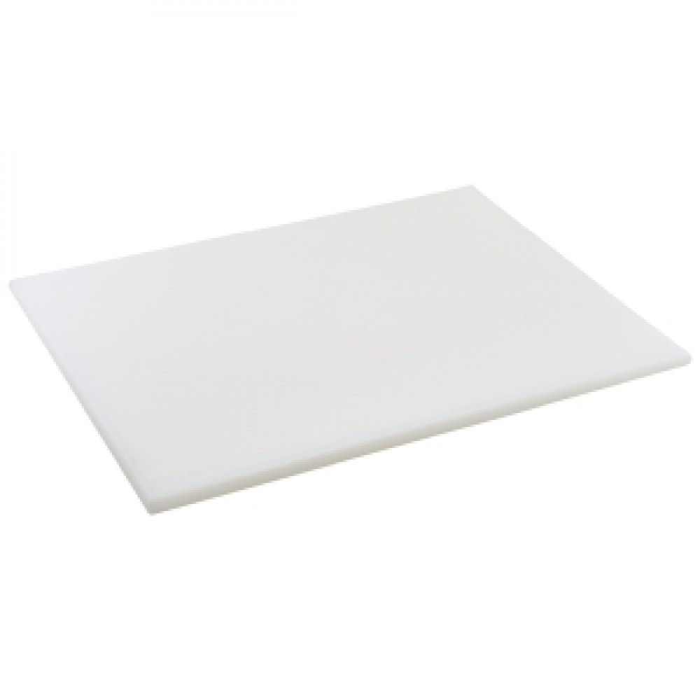 Genware White High Density Chopping Board 600x450x18mm
