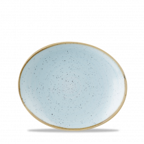 Churchill Stonecast Oval Coupe Plate Duck Egg Blue 19.2x16cm-7.6x6.3"