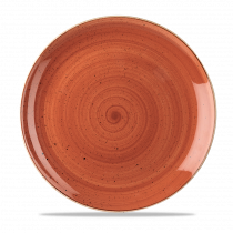 Churchill Stonecast Coupe Plate Spiced Orange 28.8cm-11.3"