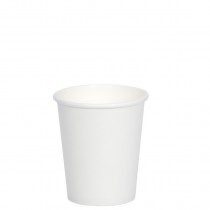 Berties White Single Wall Paper Cup 11cl/4oz