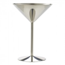 Berties Stainless Steel Martini Glass 24cl/8.5oz