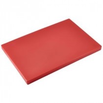 Genware Red Chopping Board 450x300x25mm