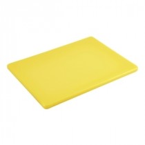 Genware Yellow High Density Chopping Board 450x300x12.5mm