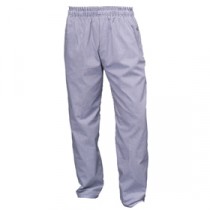Genware Chef Baggies Small Check Trousers Blue Check S 30"-32" Waist