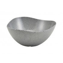 Genware Melamine Triangular Buffet Bowl Granite Grey 28cm 3.6 Litre