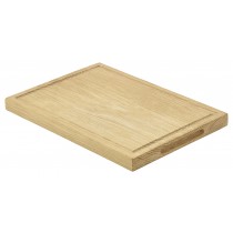 Genware Oak Wood Serving Board 28x20x2cm