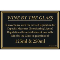 Berties Wine By The Glass Quantities 125/250ml 17x14cm